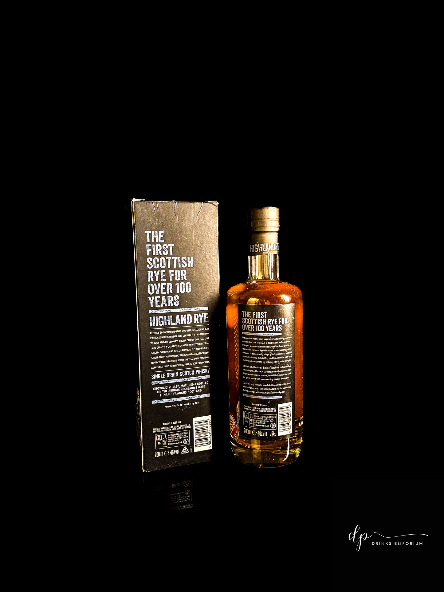 Arbikie Highland Rye Aged 4 Years Old Cask Collection, Distilled 2015