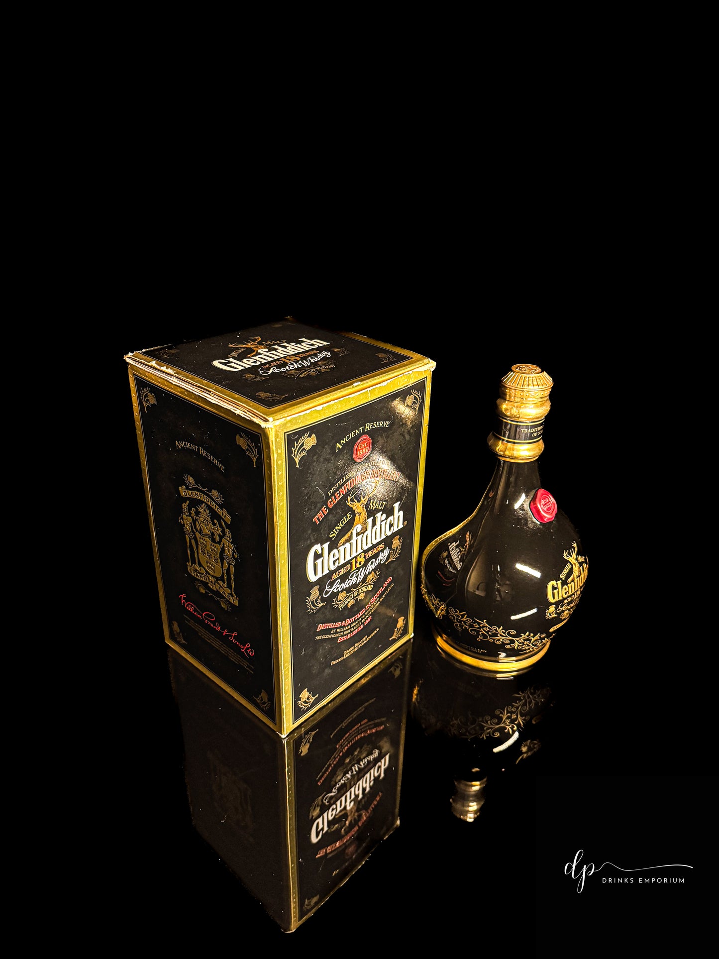 Glenfiddich Aged 18 Years Ancient Reserve Green Decanter