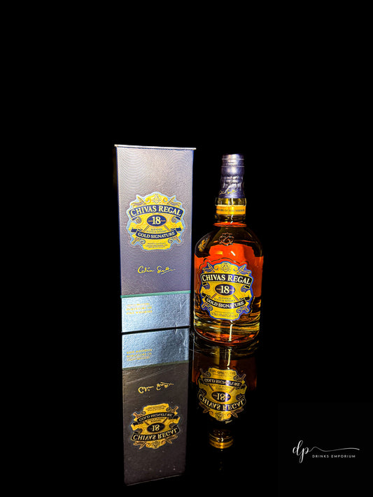 Chivas Regal Aged 18 Years Blended Scotch Whisky Gold Signature
