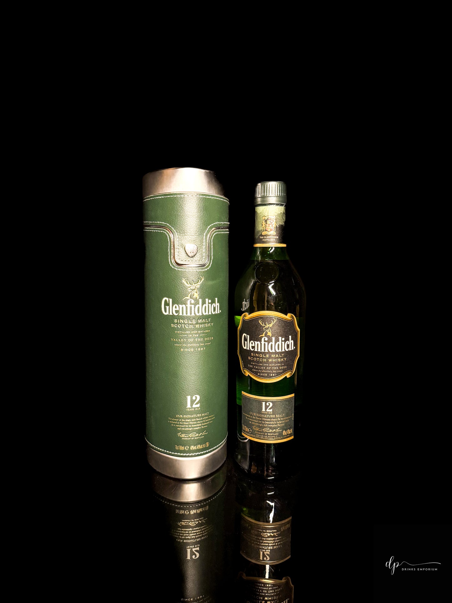 Glenfiddich Valley of the Deer in Leather Gift Tin