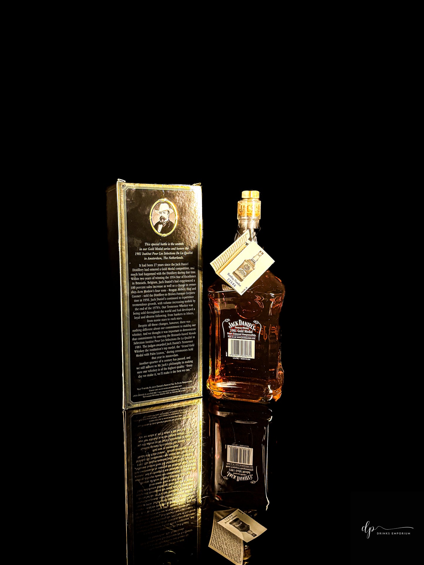 Jack Daniels Gold Medal Series 1981 Amsterdam, Netherlands 1 Litre