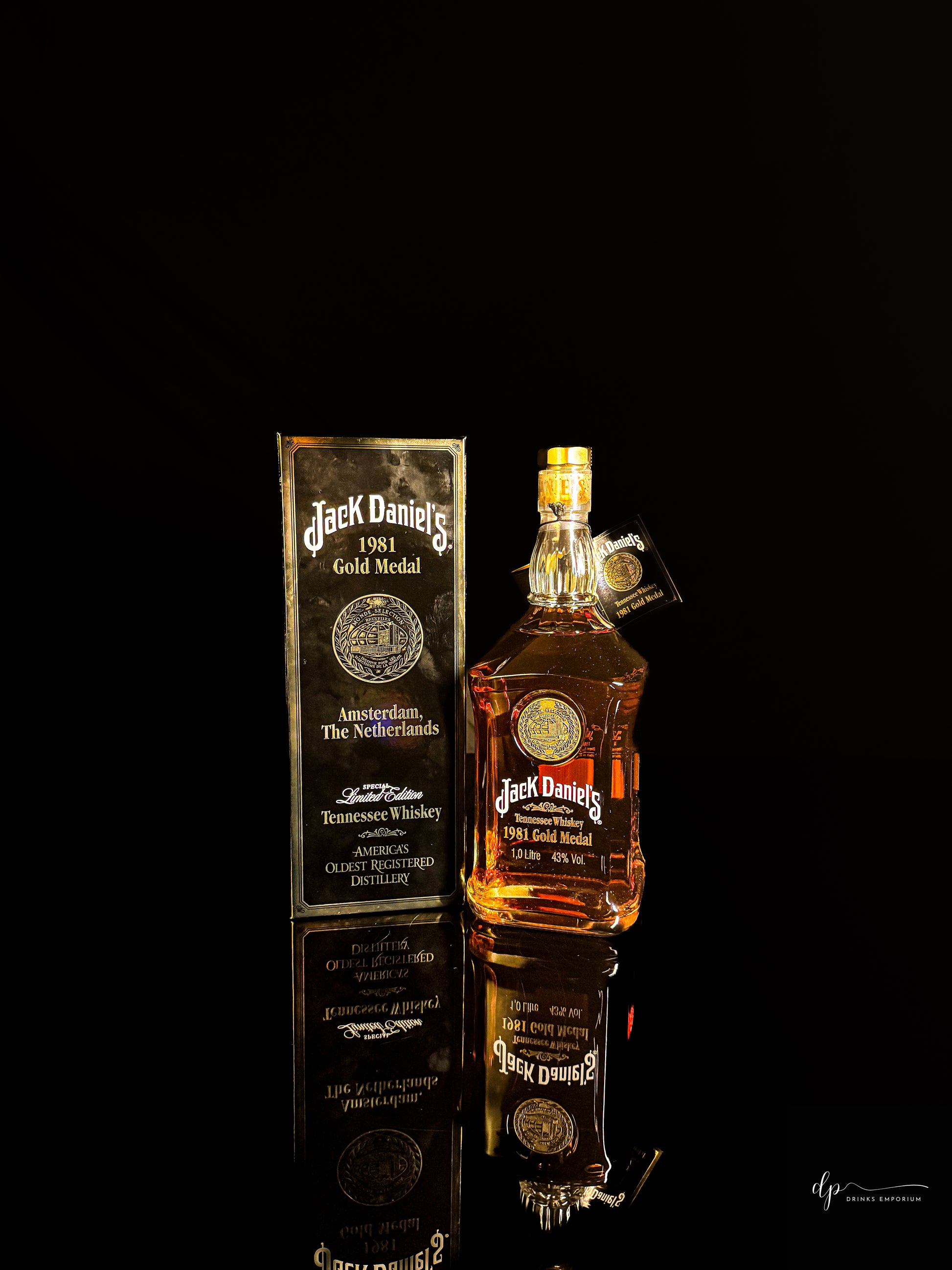Jack Daniels Gold Medal Series 1981 Amsterdam, Netherlands Litre