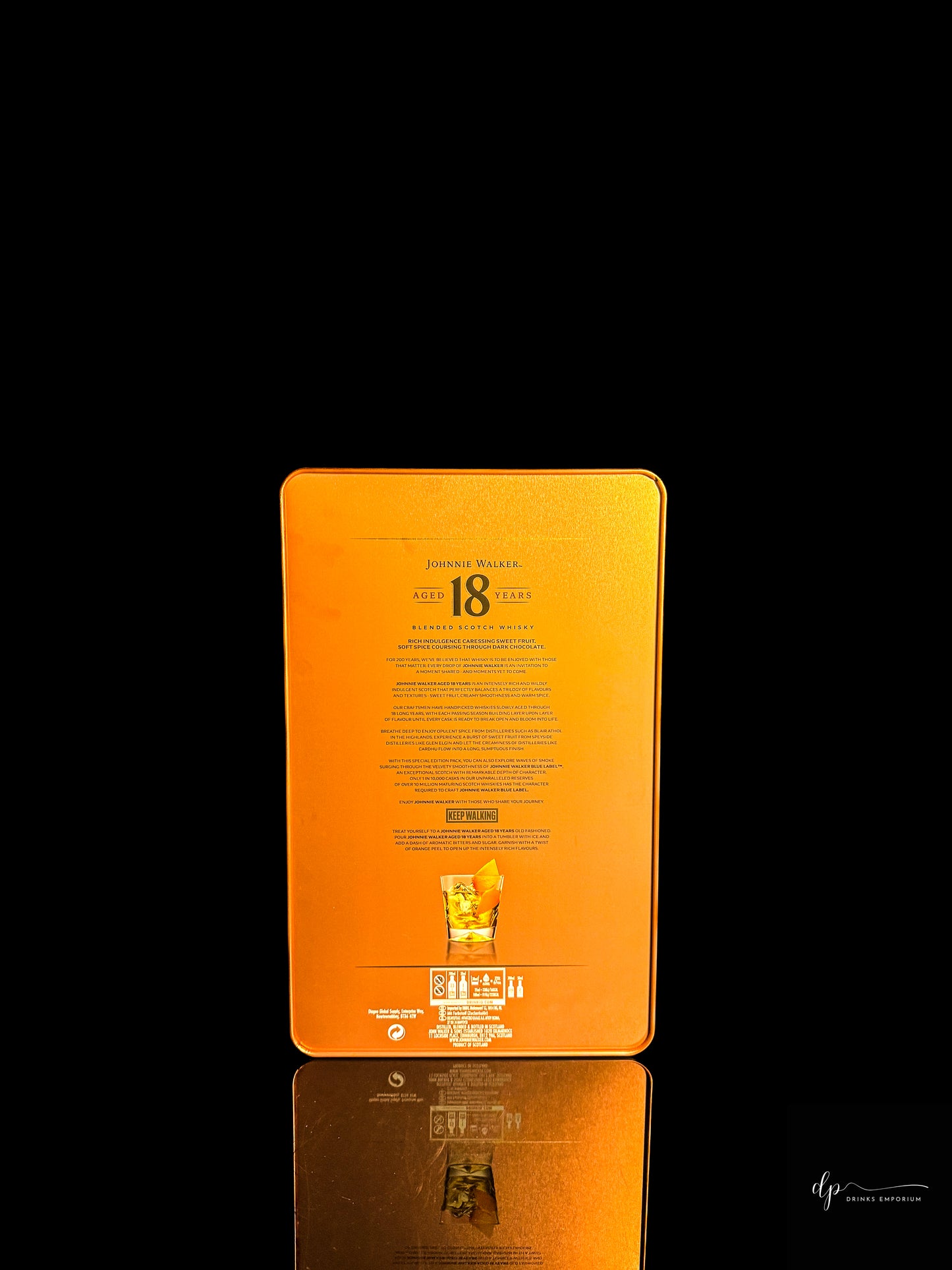Johnnie Walker 18 Year Old & 2 x 5cl  Blue Label Gift Pack
