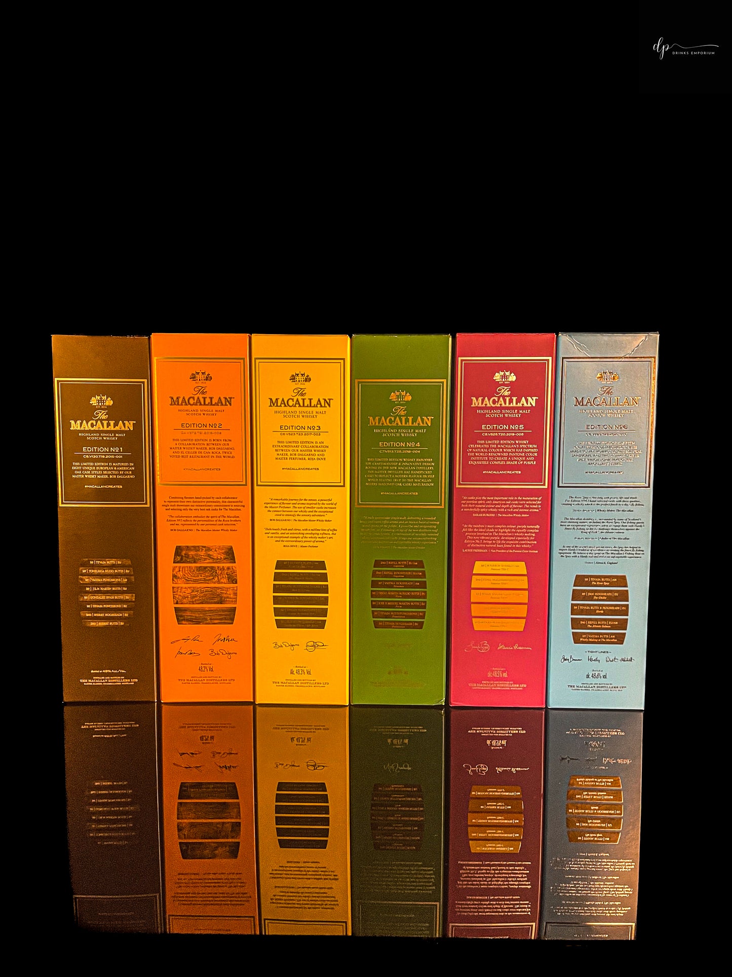 Macallan Edition One to Six Set