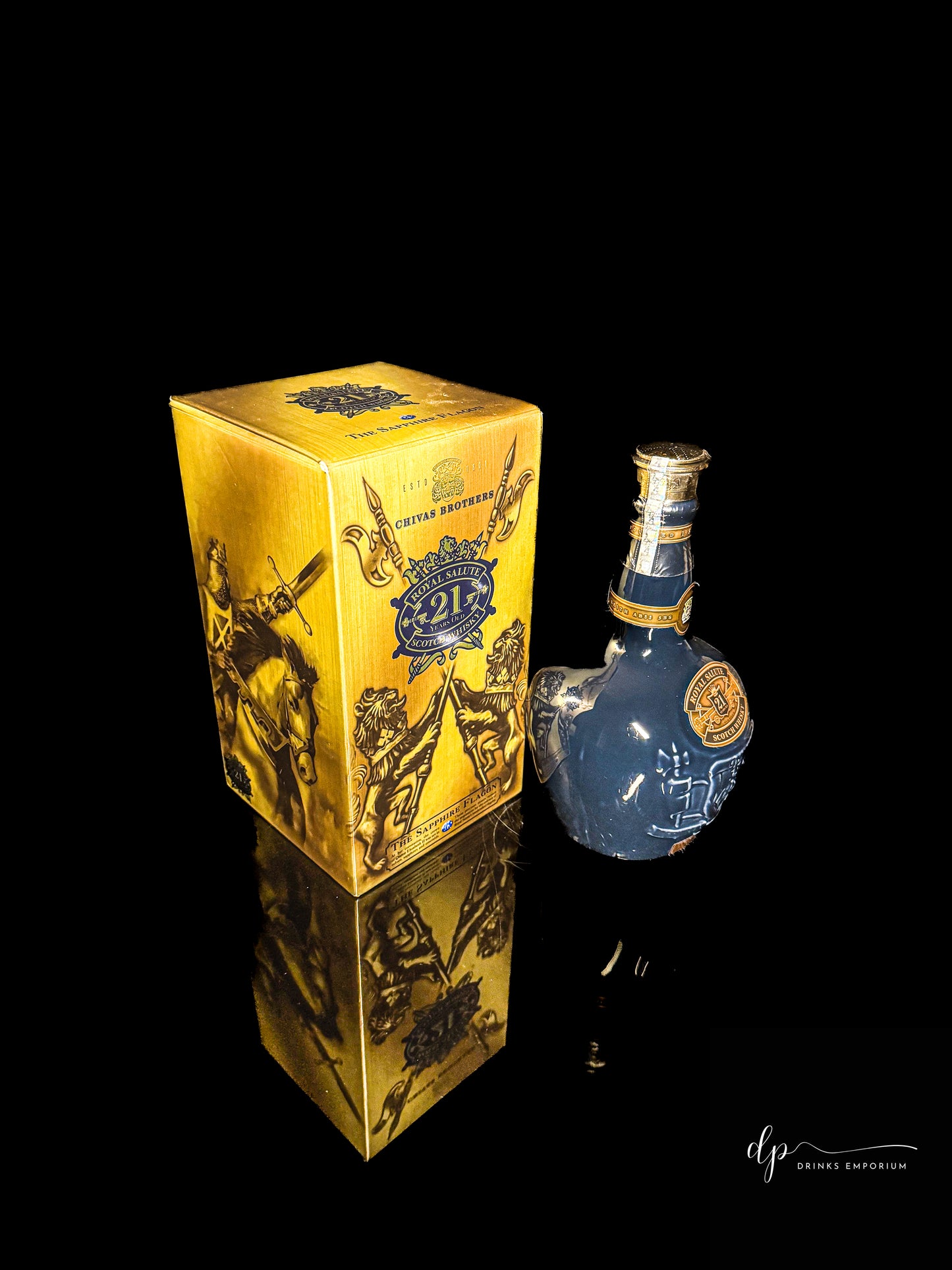 Royal Salute 21 Years Old Blended Scotch Whisky - The Sapphire Flagon