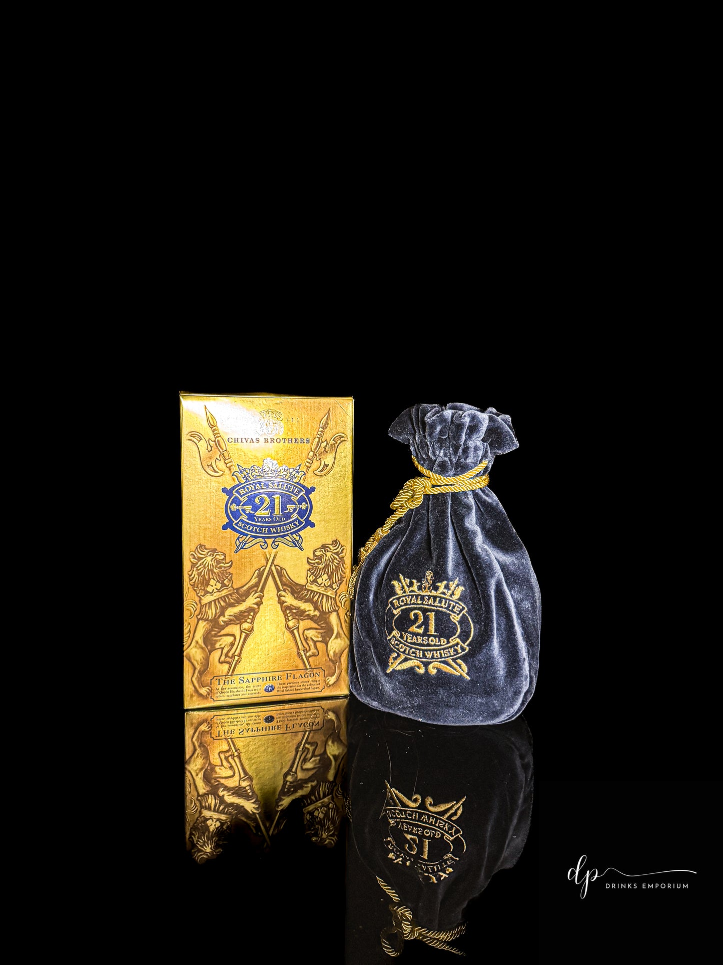 Royal Salute 21 Years Old Blended Scotch Whisky - The Sapphire Flagon