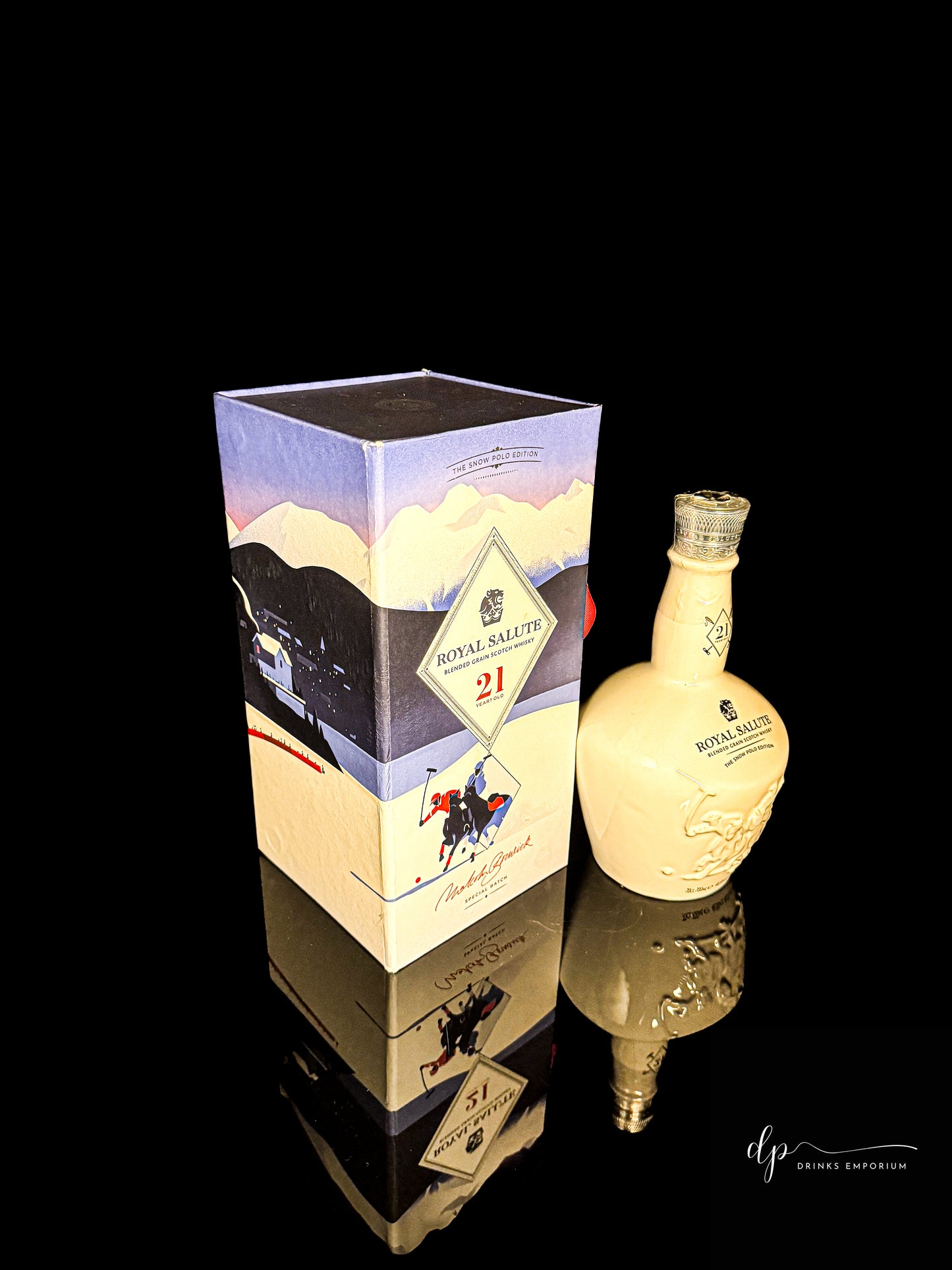 Royal Salute Blended Grain Scotch Whisky 21 Years Old - Snow Polo Edition