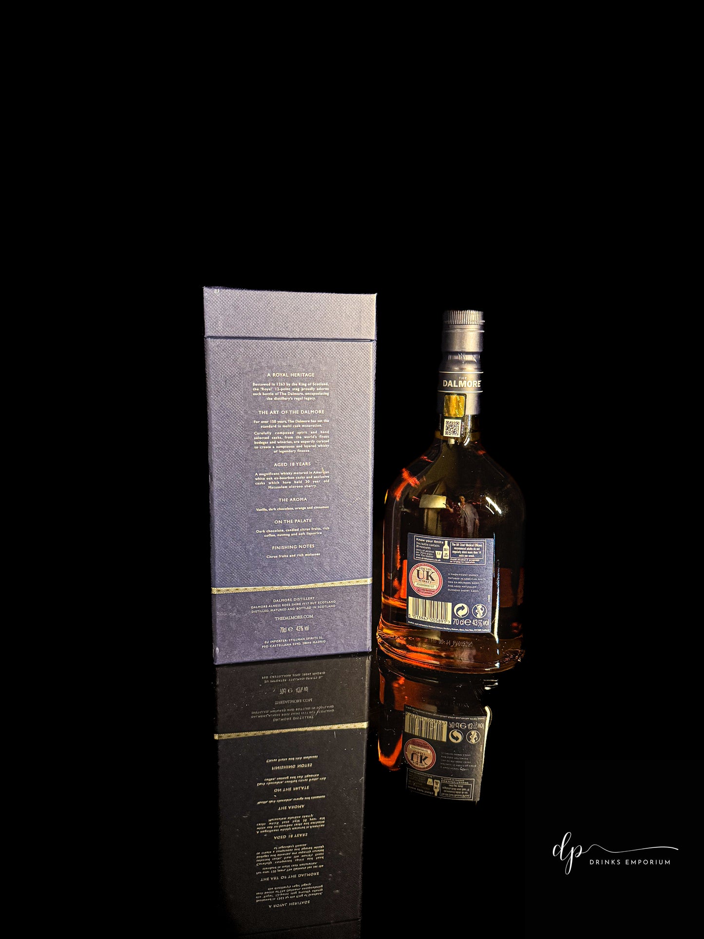 The Dalmore Aged 18 Years Old Matured in American White Oak & Exclusive Matsulem Oloroso Sherry Casks